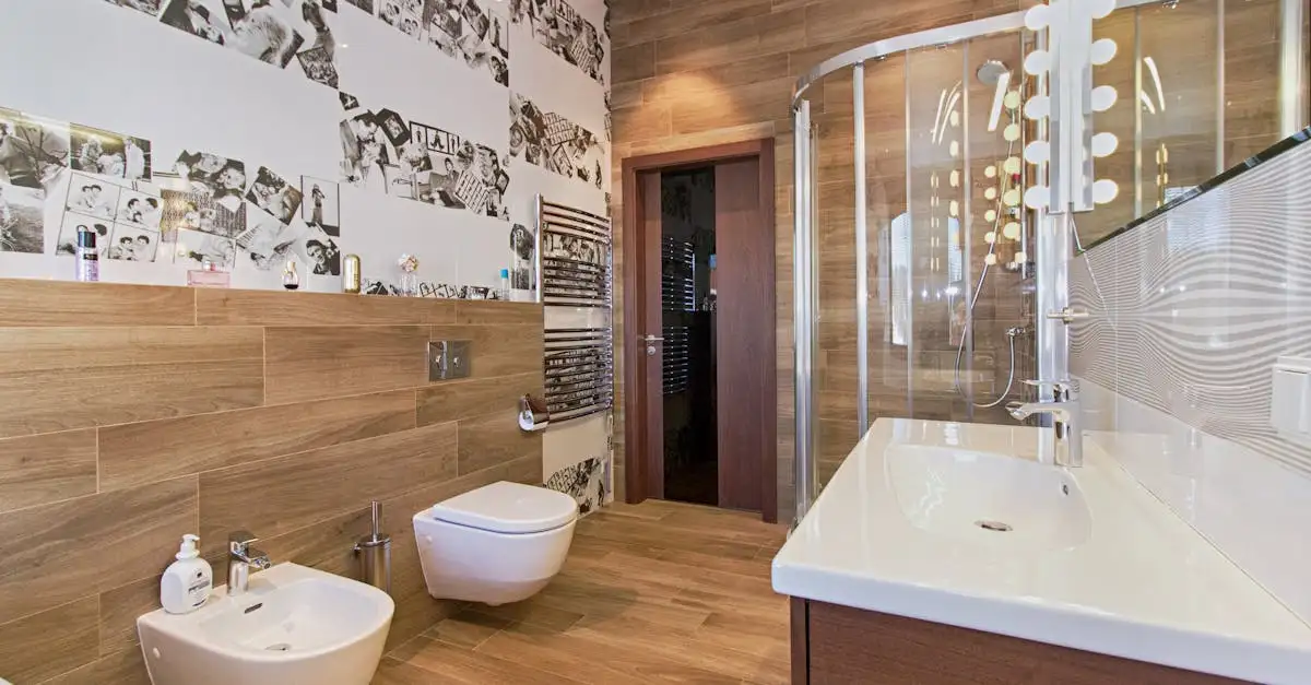 Badezimmer Platten statt Fliesen: Moderne Wand- und